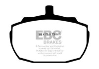 Brake pad set, disc brake DP243 EBC