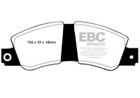Brake pad set, disc brake DP267 EBC
