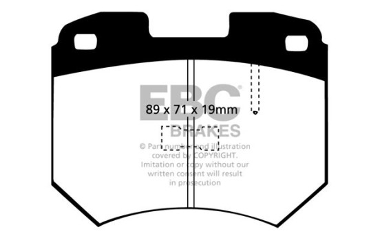 Brake pad set, disc brake DP274 EBC