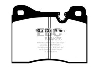 Brake pad set, disc brake DP282 EBC