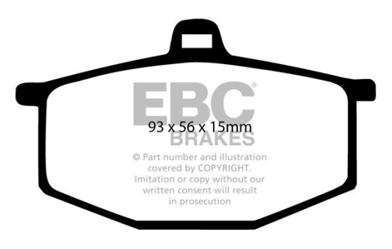 Brake pad set, disc brake DP284 EBC