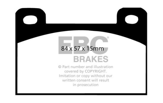Brake pad set, disc brake DP288 EBC