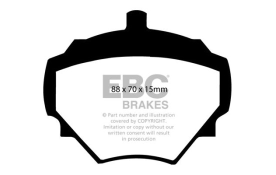 Brake pad set, disc brake DP294 EBC