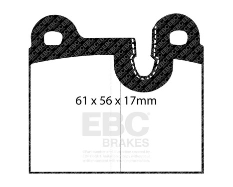 Brake pad set, disc brake DP311 EBC, Image 3