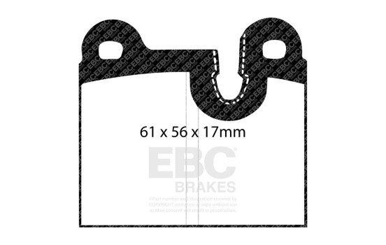 Brake pad set, disc brake DP311 EBC, Image 3