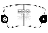 Brake pad set, disc brake DP324 EBC