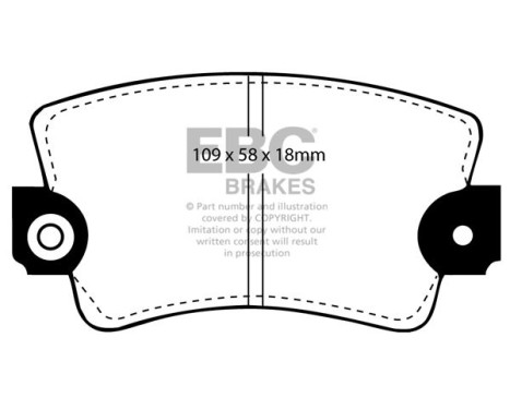Brake pad set, disc brake DP324 EBC