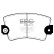 Brake pad set, disc brake DP324 EBC