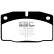 Brake pad set, disc brake DP325 EBC