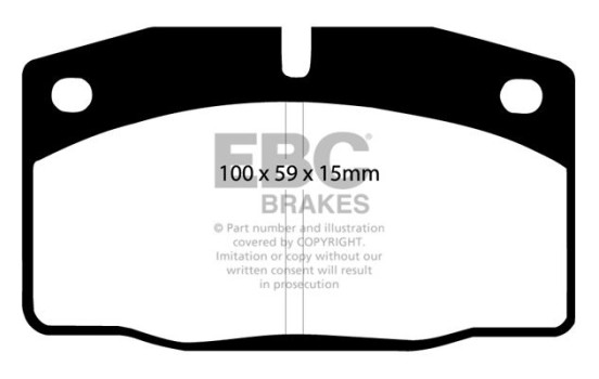 Brake pad set, disc brake DP325 EBC