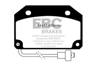 Brake pad set, disc brake DP332 EBC