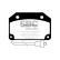 Brake pad set, disc brake DP332 EBC