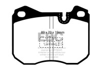 Brake pad set, disc brake DP345 EBC