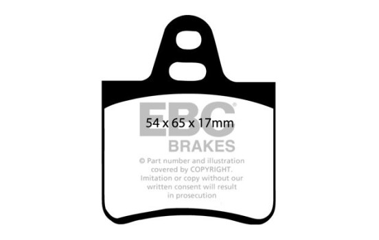 Brake pad set, disc brake DP350 EBC