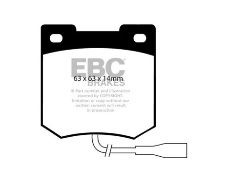 Brake pad set, disc brake DP353 EBC