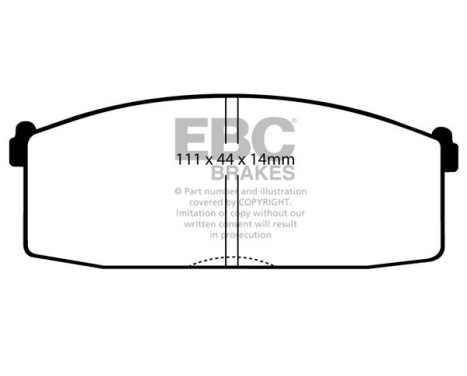 Brake pad set, disc brake DP365 EBC