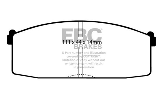 Brake pad set, disc brake DP365 EBC