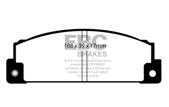 Brake pad set, disc brake DP372 EBC