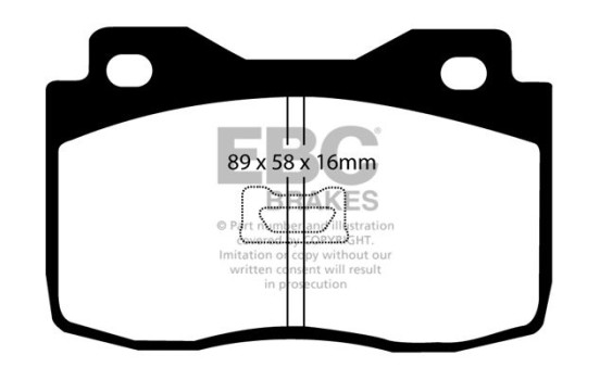 Brake pad set, disc brake DP378 EBC