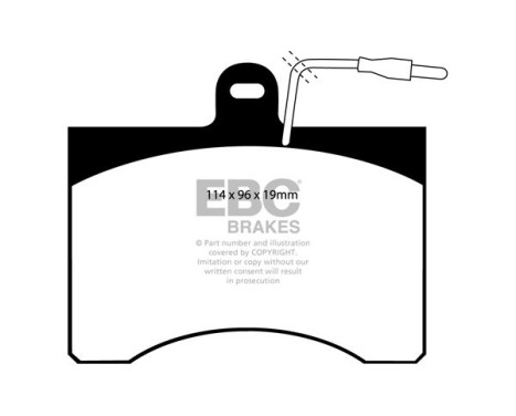 Brake pad set, disc brake DP395 EBC