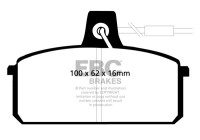Brake pad set, disc brake DP410 EBC