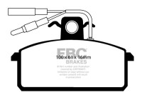 Brake pad set, disc brake DP4102 EBC
