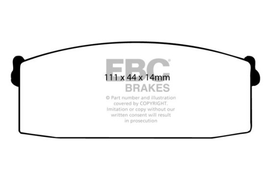 Brake pad set, disc brake DP418 EBC