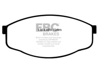 Brake pad set, disc brake DP419 EBC