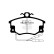 Brake pad set, disc brake DP4204 EBC
