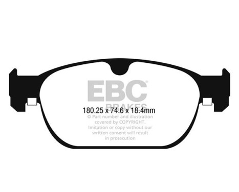 Brake pad set, disc brake DP42260R EBC, Image 2