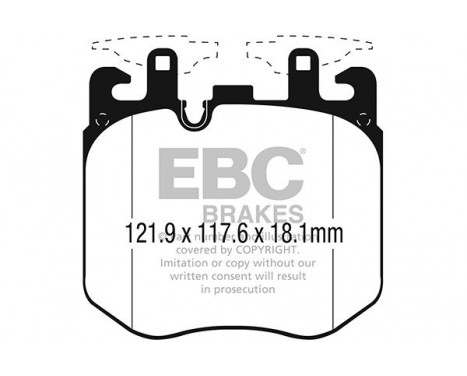 Brake Pad Set, disc brake DP42304R EBC, Image 2