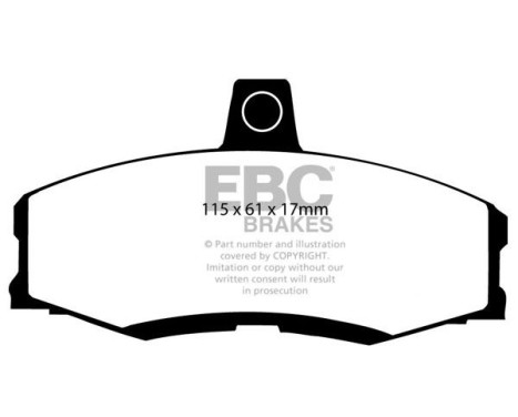 Brake pad set, disc brake DP438 EBC