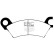 Brake pad set, disc brake DP441 EBC