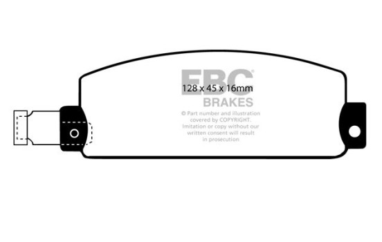 Brake pad set, disc brake DP448 EBC