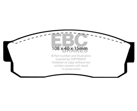 Brake pad set, disc brake DP452 EBC
