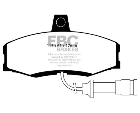 Brake pad set, disc brake DP455 EBC