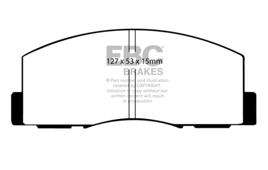 Brake pad set, disc brake DP461 EBC