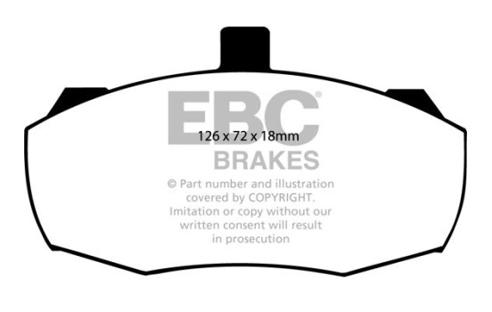 Brake pad set, disc brake DP462 EBC