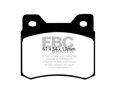 Brake pad set, disc brake DP464 EBC