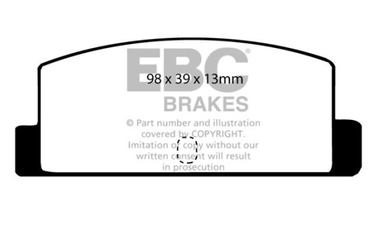 Brake pad set, disc brake DP466 EBC