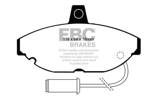 Brake pad set, disc brake DP467 EBC