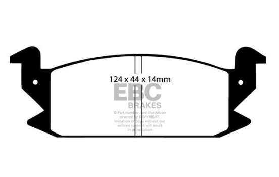 Brake pad set, disc brake DP475 EBC