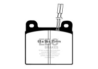 Brake pad set, disc brake DP507 EBC