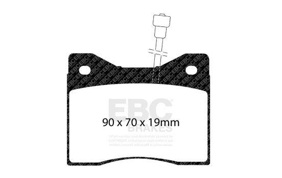 Brake pad set, disc brake DP509 EBC, Image 3
