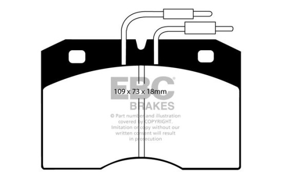 Brake pad set, disc brake DP510 EBC