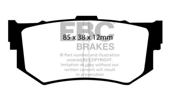 Brake pad set, disc brake DP514 EBC