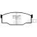 Brake pad set, disc brake DP531 EBC