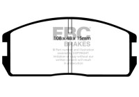 Brake pad set, disc brake DP537 EBC