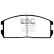 Brake pad set, disc brake DP537 EBC