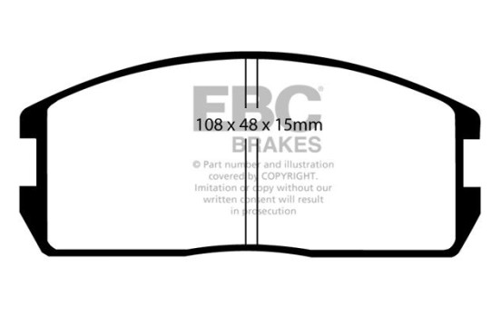 Brake pad set, disc brake DP537 EBC